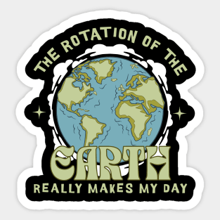 The Rotation Of The Earth Sticker